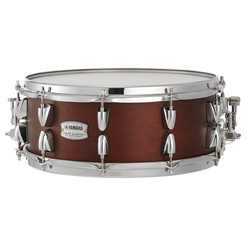 Yamaha Tour Custom Maple Snare Drum | 14 x 5.5" - Chocolate Satin